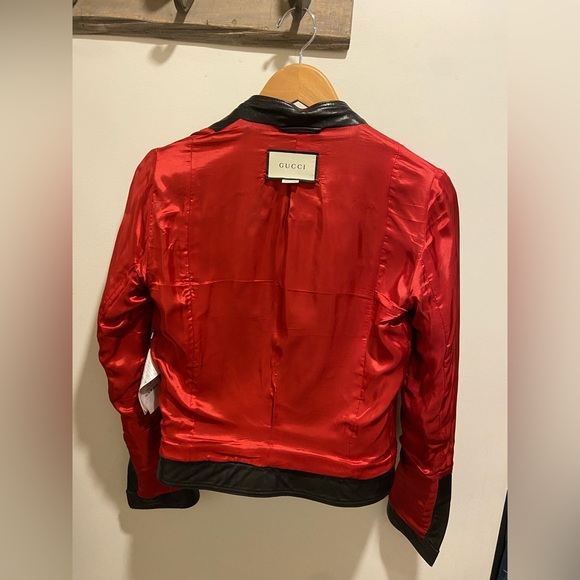 Classic Gucci leather biker jacket. - Picture 4 of 11